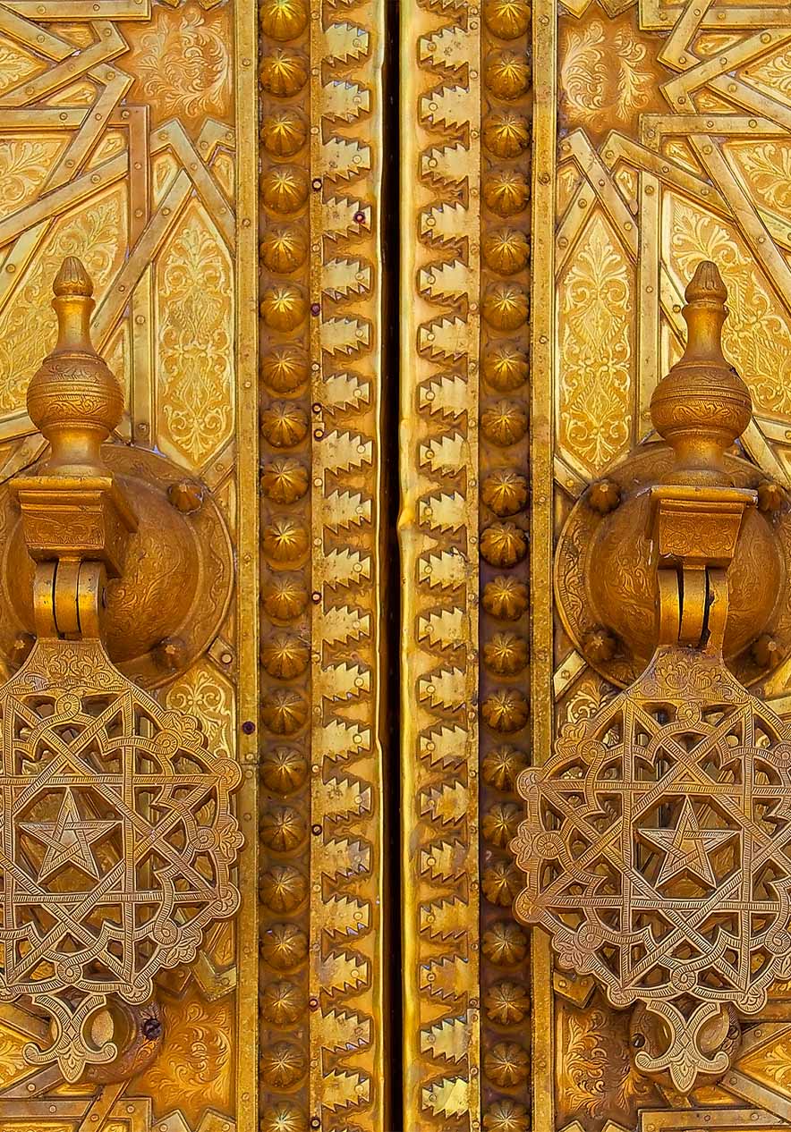 Het Koninklijk Paleis van Casablanca in de wijk Habous, gebouwd in de jaren 1920 voor de koning