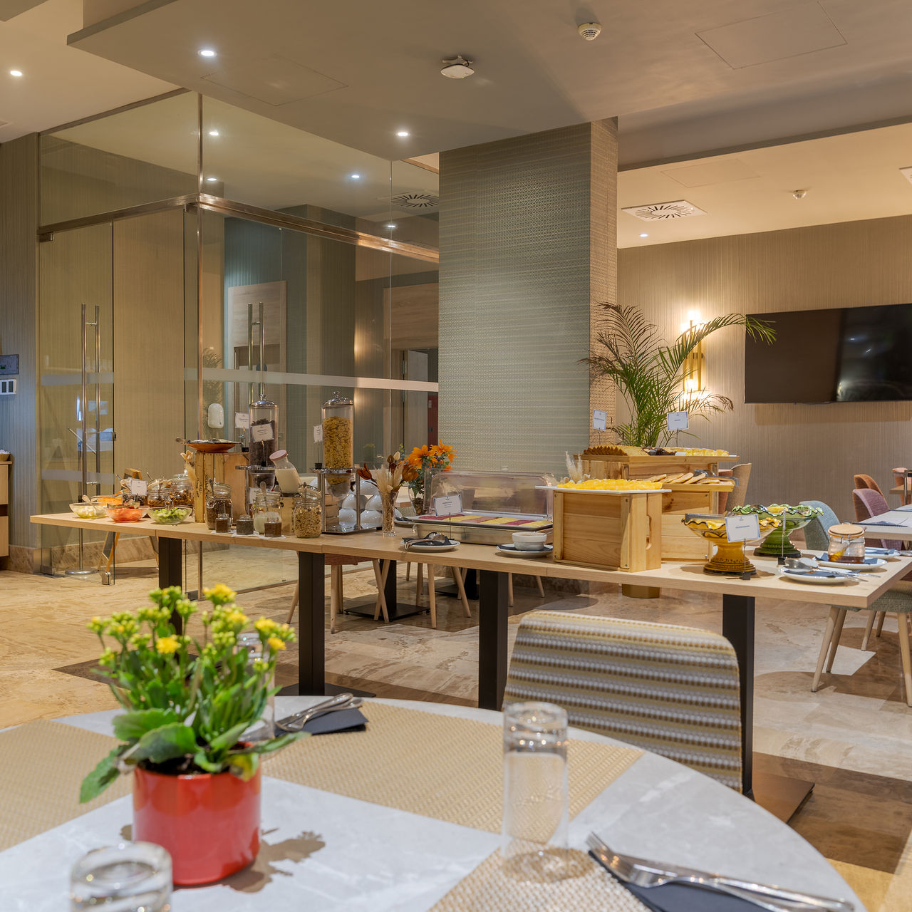 Ontbijtzaal Pestana Tanger City Center, hotel aan strand, buffet