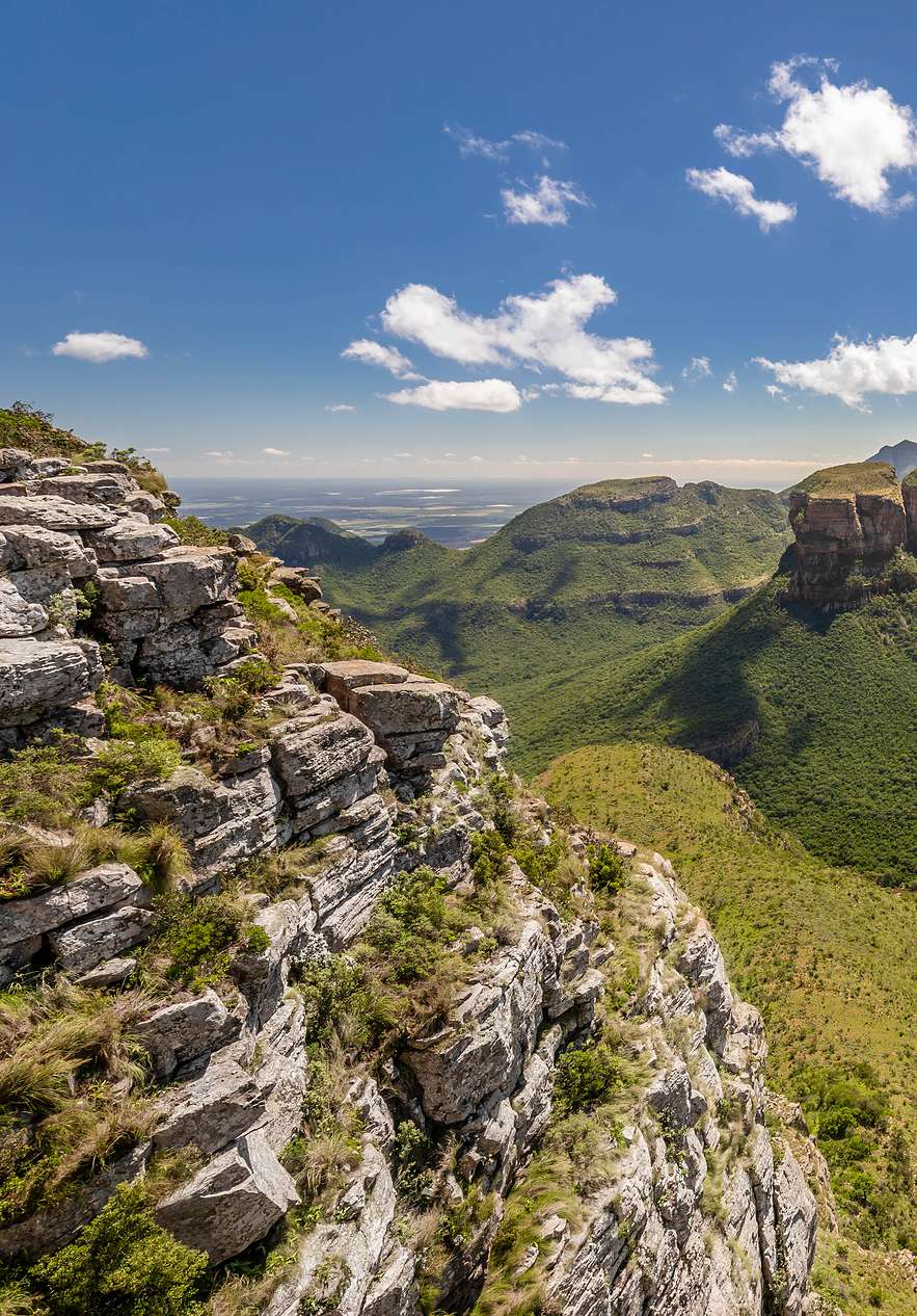 Green hills creating a serene natural beauty setting in Pilgrim's Rest